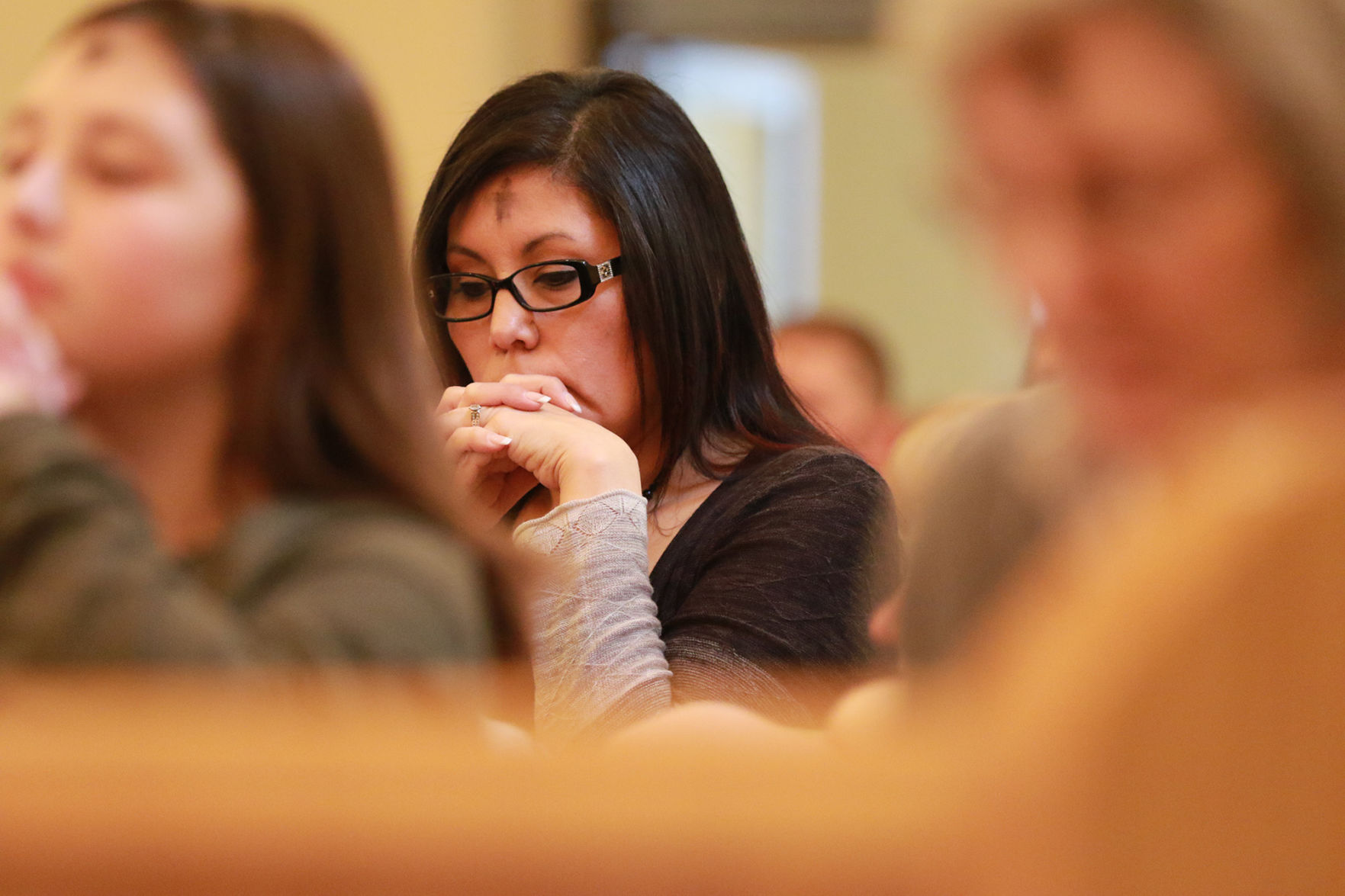 PHOTOS: Ash Wednesday noon service St. Agnes